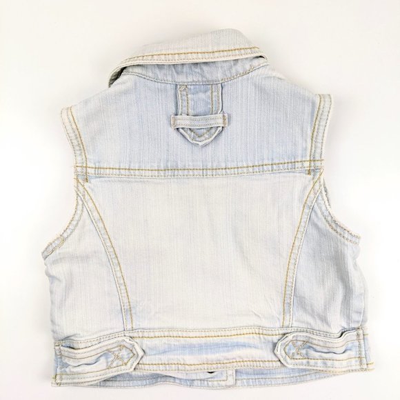 Children's Plan Light Blue Jean Vest - Picture 3 of 13